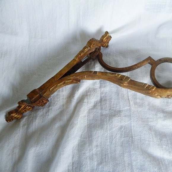Antique 1900's French bronze Ormolu Curtain Rod - Picture 5 of 8